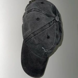 Grey Custom Snake Hat